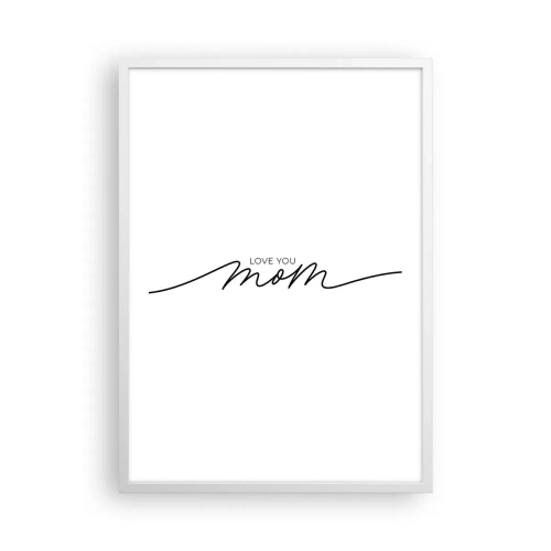 Poster in een witte lijst - Grote emotie - 50x70 cm