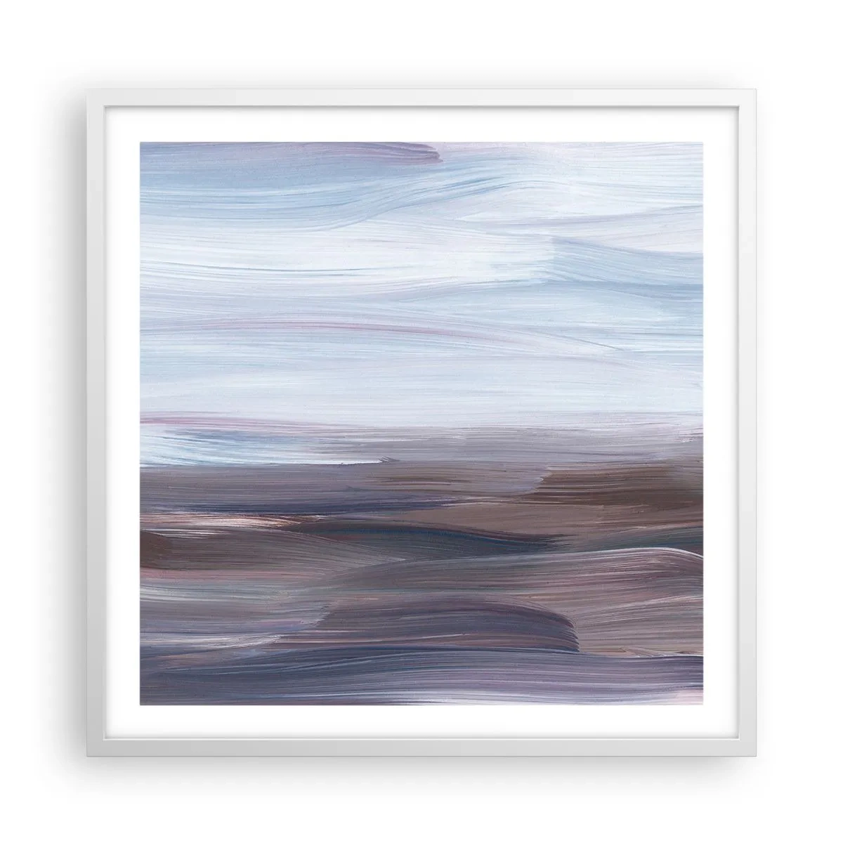 Poster in een witte lijst - Elementen: water - 60x60 cm