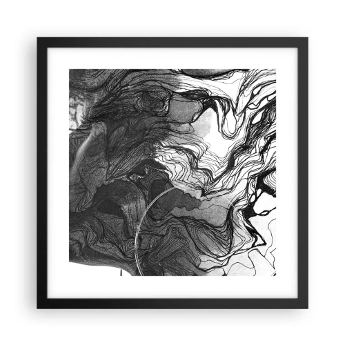Poster in een zwarte lijst - Verstrikt in dromen - 40x40 cm