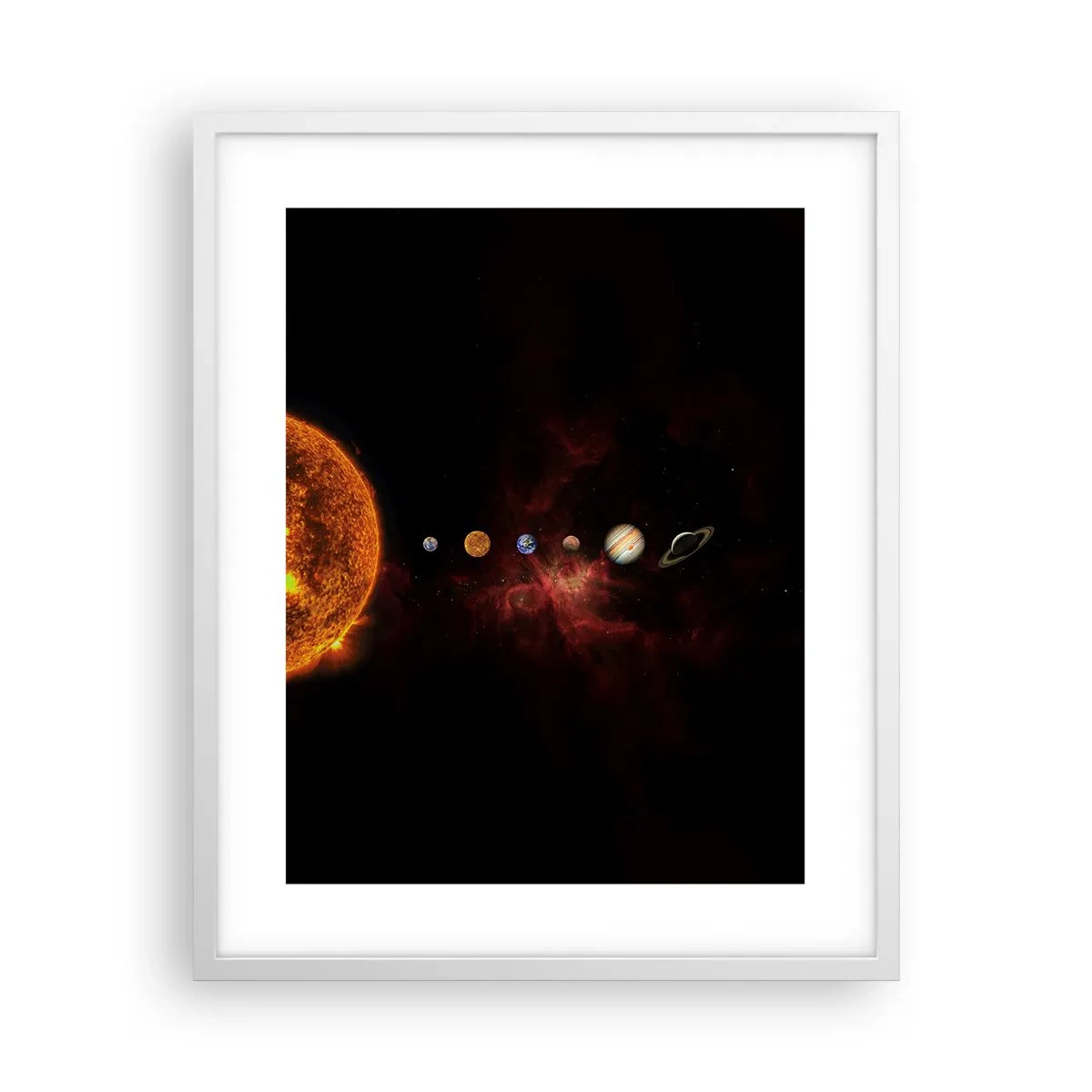 Poster in een witte lijst - Onze buurt - 40x50 cm