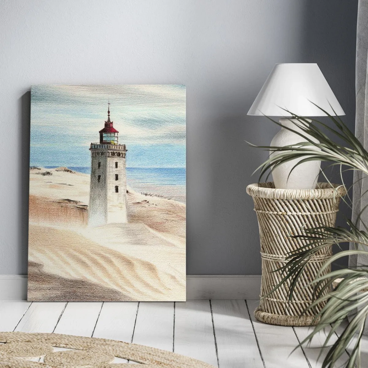 Schilderen op canvas - Altijd staren naar de zee - 50x70 cm