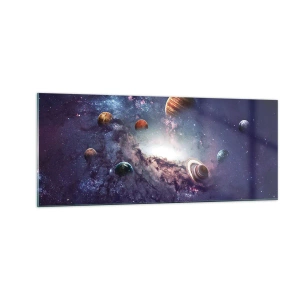 Schilderen op glas - Zonne-dans systeem - 100x40 cm