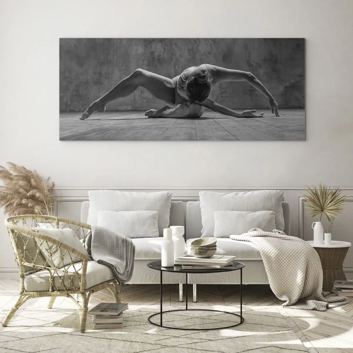 Schilderen op glas - Symmetrie gevonden - 120x50 cm