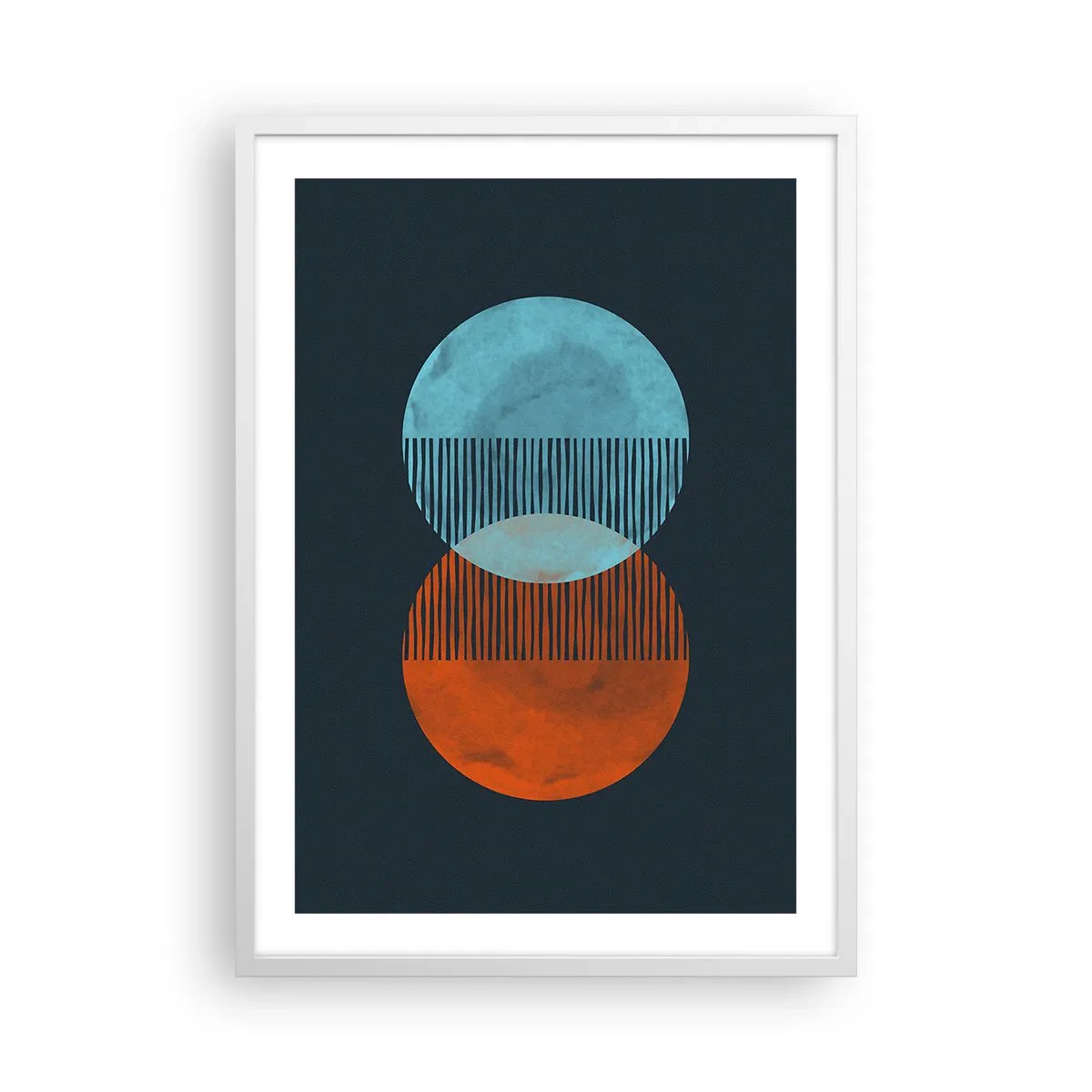 Poster in een witte lijst - Astronomische fantasie - 50x70 cm