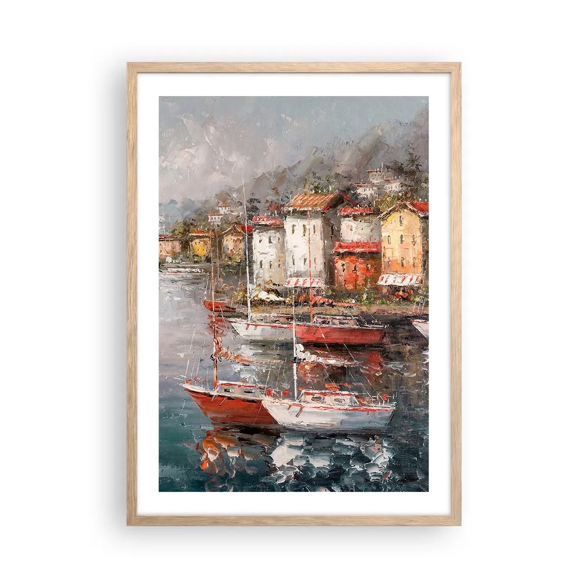 Een poster in een licht eiken lijst - Romantisch toevluchtsoord - 50x70 cm