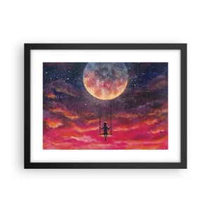 Poster in een zwarte lijst - Droom - 40x30 cm