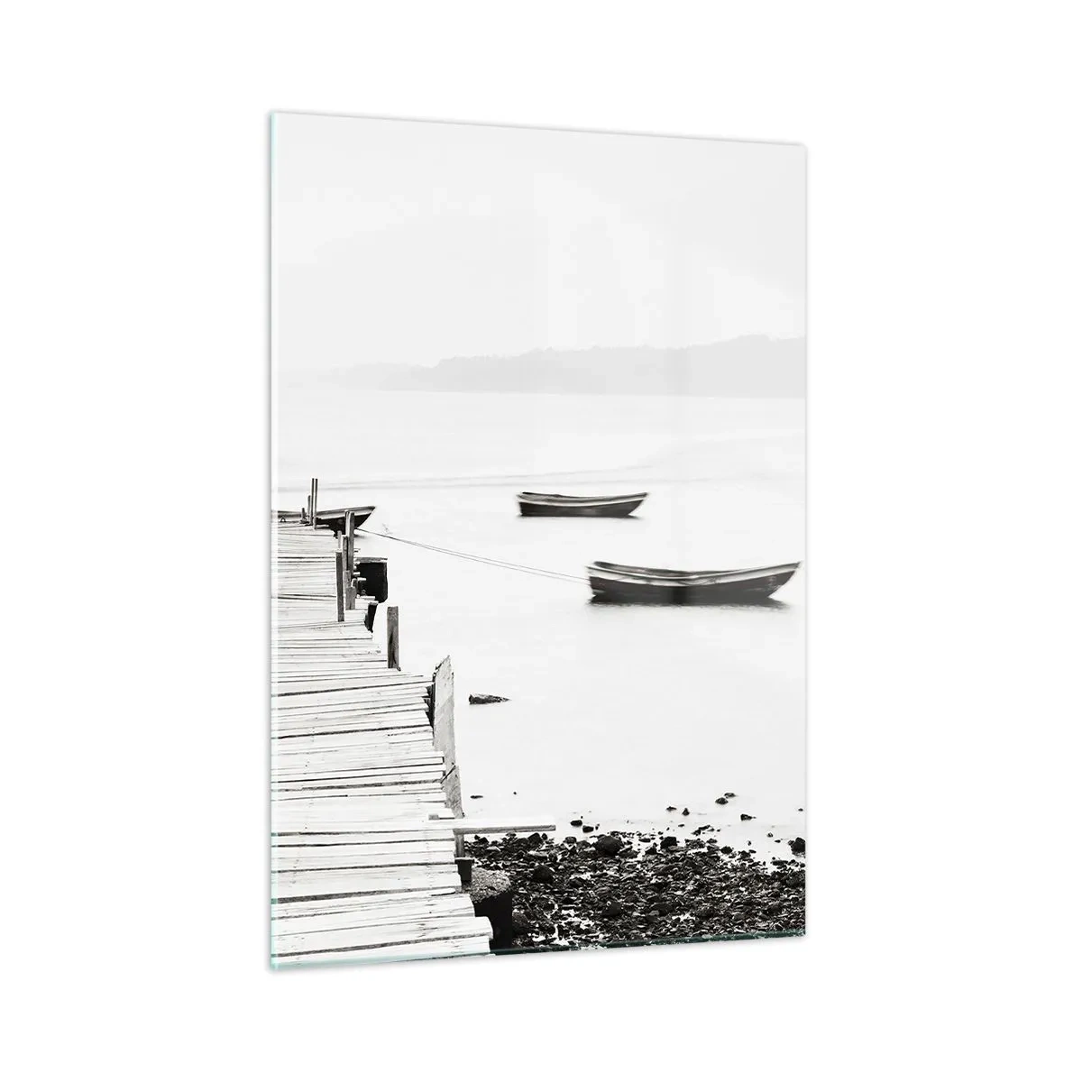 Schilderen op glas - Stil en schoon boven het water - 50x70 cm