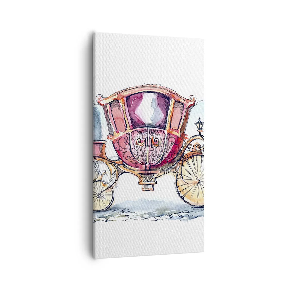 Schilderen op canvas - Naar de bruiloft of naar het bal? - 55x100 cm