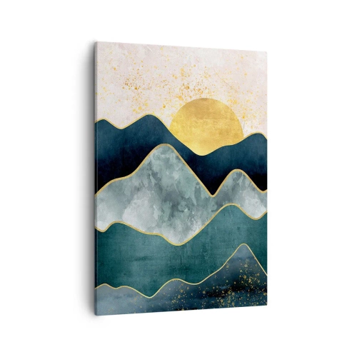 Schilderen op canvas - Achter de zeven bergen - 50x70 cm