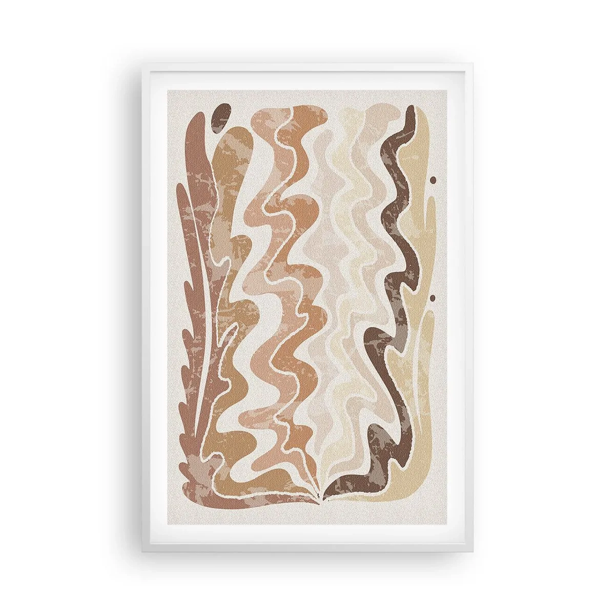 Poster in een witte lijst - Goede energie – goede emoties - 61x91 cm