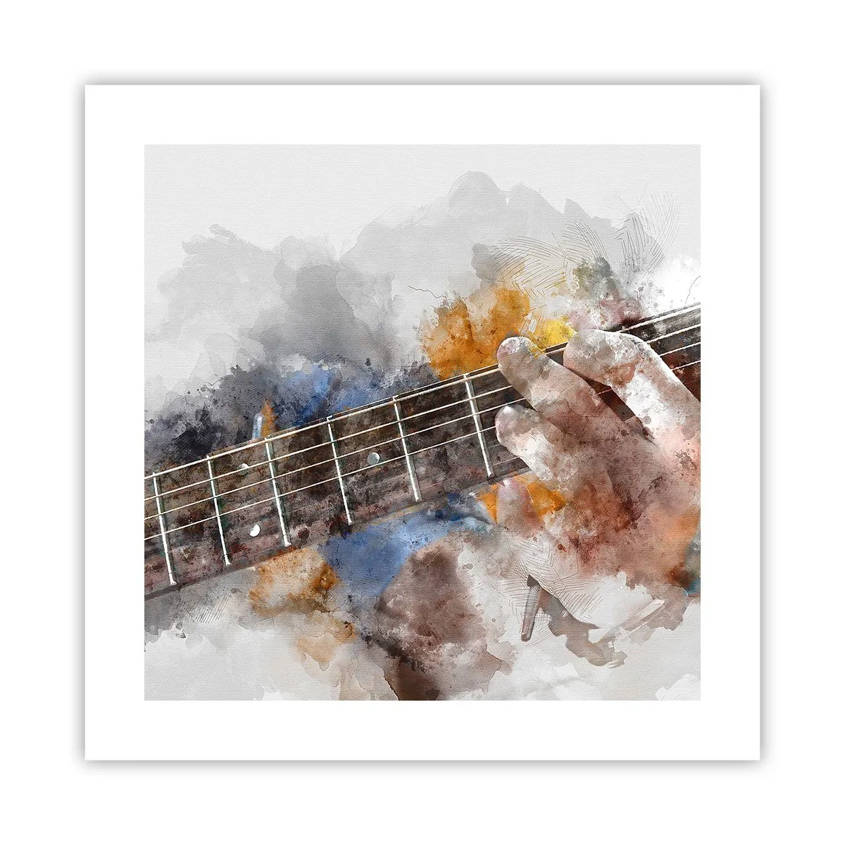 Poster - Poëzie tussen de snaren - 40x40 cm