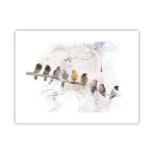 Poster - Gevleugelde ontmoeting - 40x30 cm