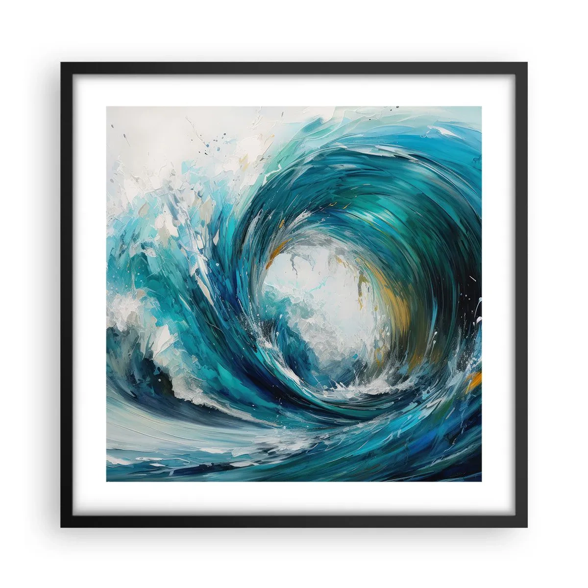 Poster in een zwarte lijst - Zeeportaal - 50x50 cm