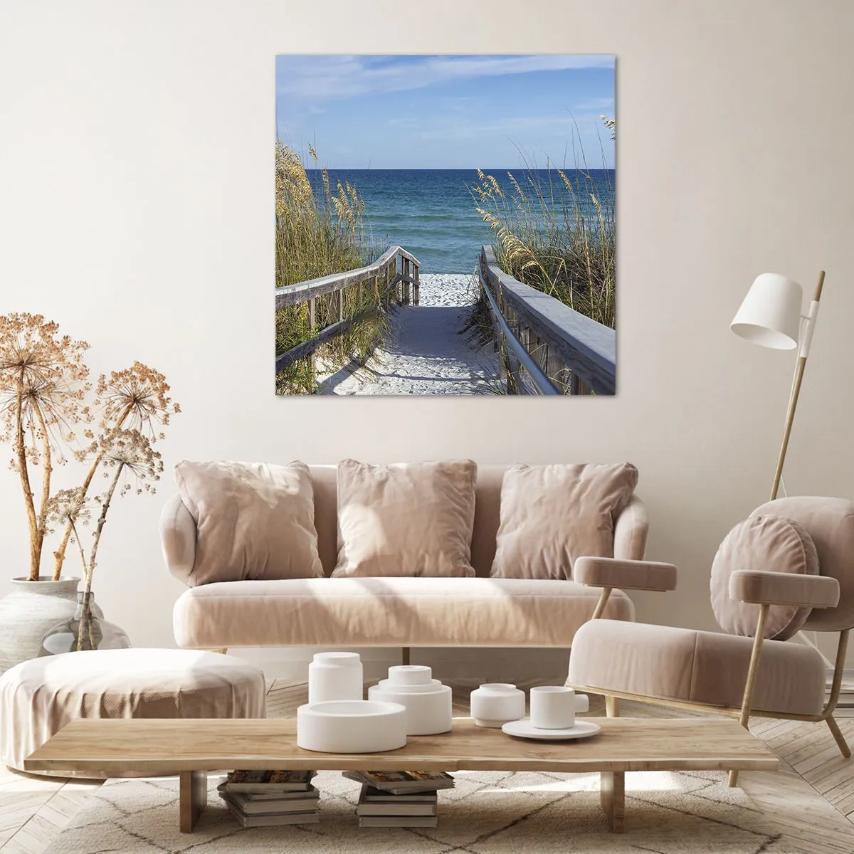 Schilderen op canvas - In de zon, in de wind - 70x70 cm