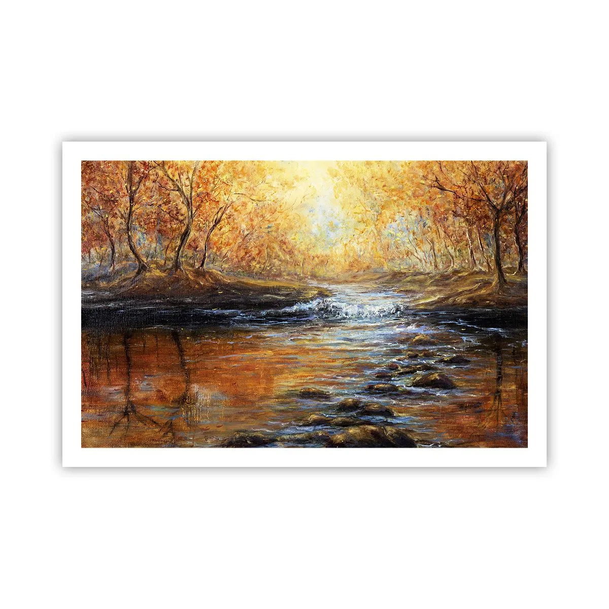 Poster - De gouden stroom - 91x61 cm