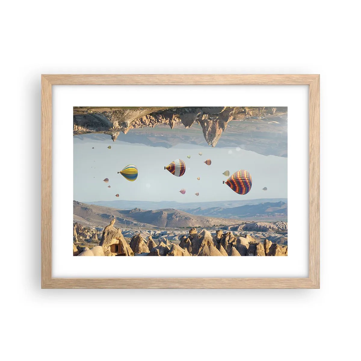 Een poster in een licht eiken lijst - Alles is hier mogelijk - 40x30 cm