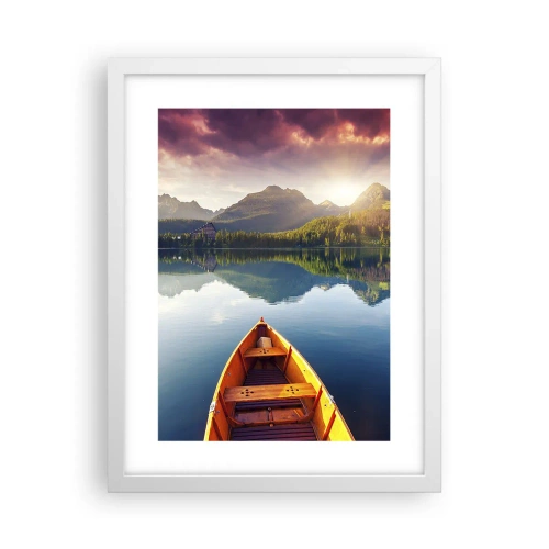 Poster in een witte lijst - Niets tegen de natuur - 30x40 cm