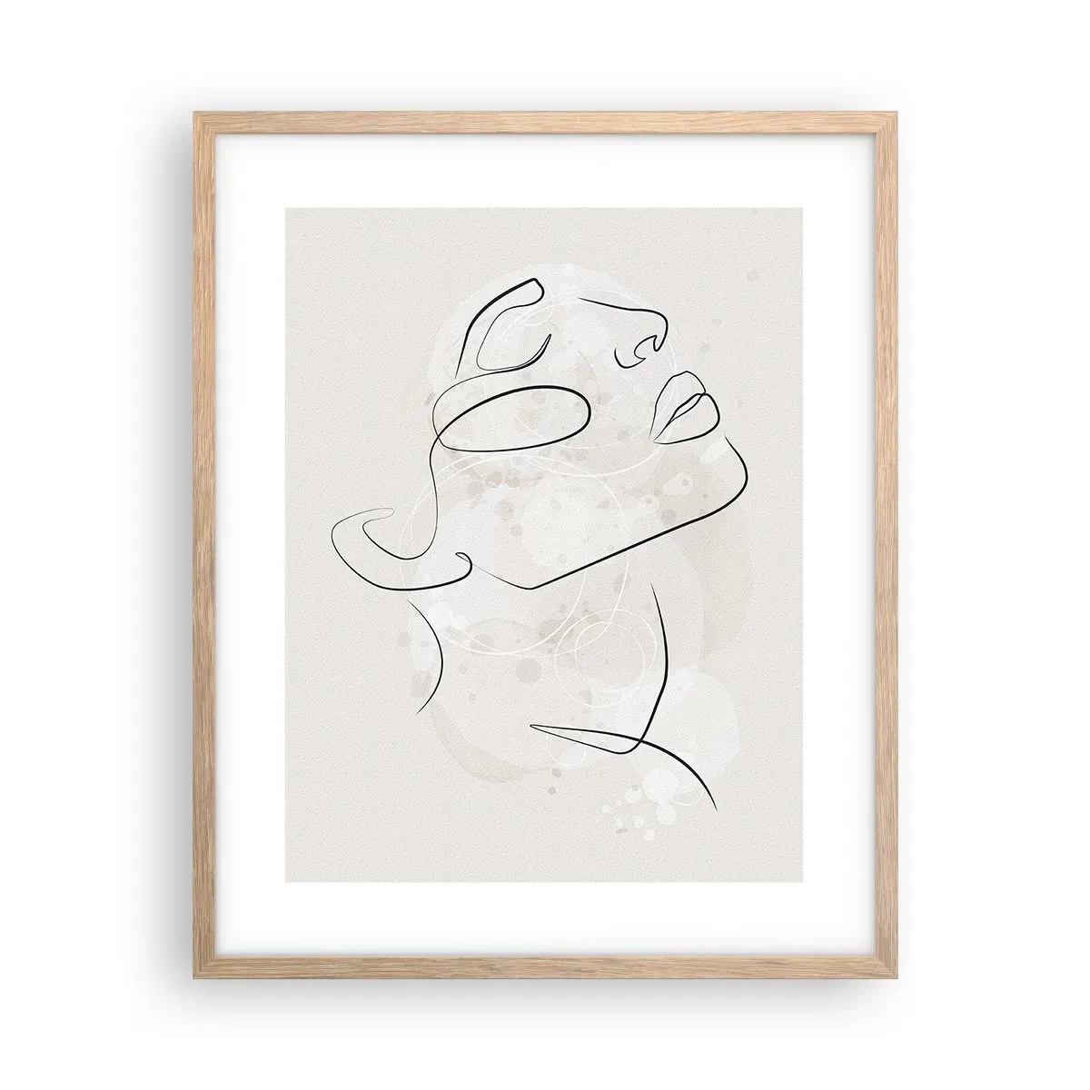 Een poster in een licht eiken lijst - De omtrek van een droom - 40x50 cm