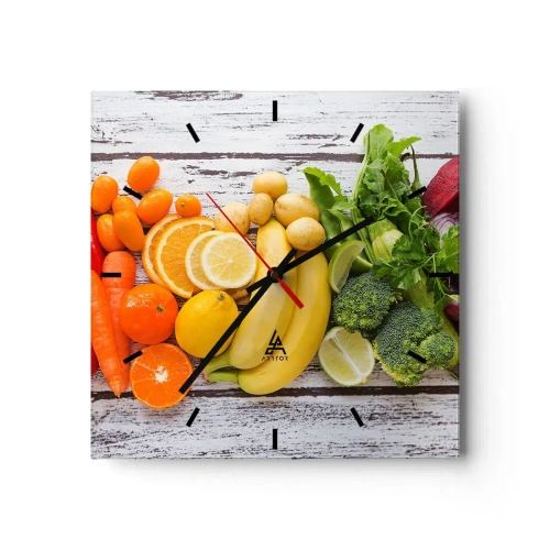 Wandklok - Klok - Het is niet genoeg? - 40x40 cm