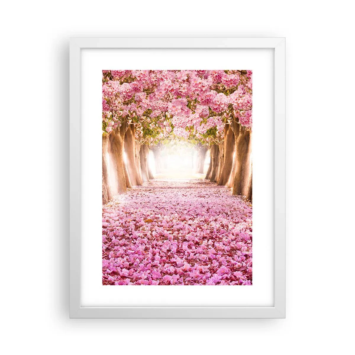 Poster in een witte lijst - De weg naar het paradijs - 30x40 cm