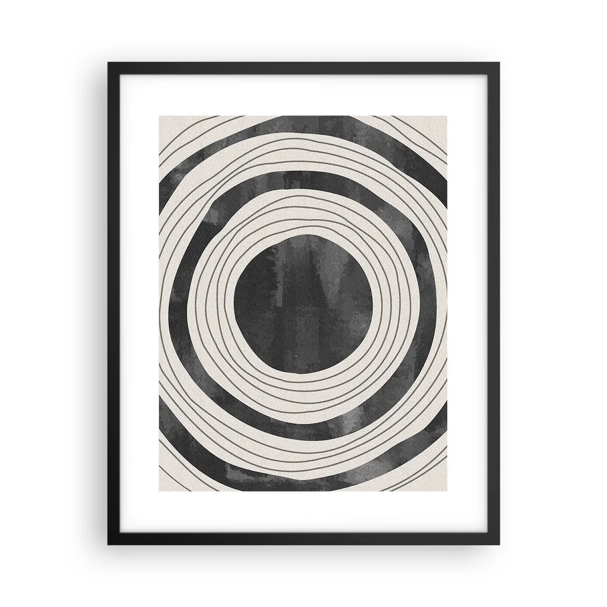 Poster in een zwarte lijst - Precies op het punt - 40x50 cm