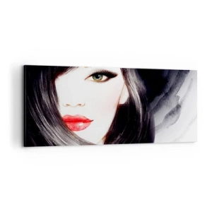 Schilderen op canvas - Saffier look - 100x40 cm