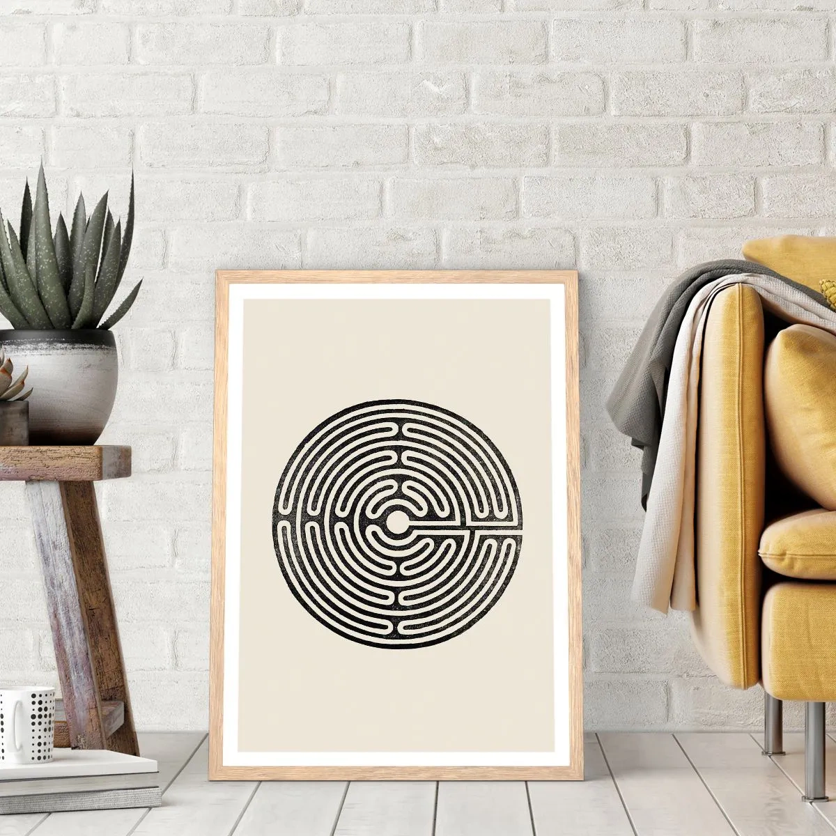 Een poster in een licht eiken lijst - Mysterieuze orde - 70x100 cm