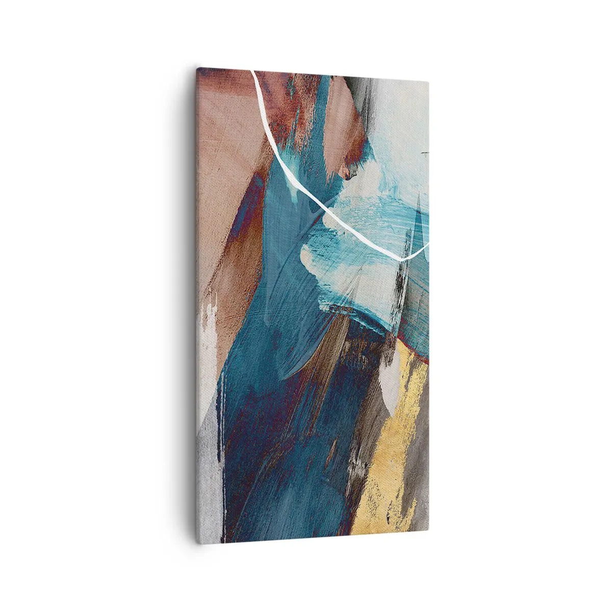 Schilderen op canvas - Met panache en energie - 55x100 cm