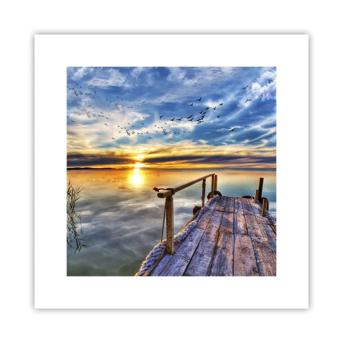 Poster - De wind gaat rusten - 30x30 cm