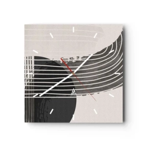 Wandklok - Klok - Daar en terug - 30x30 cm