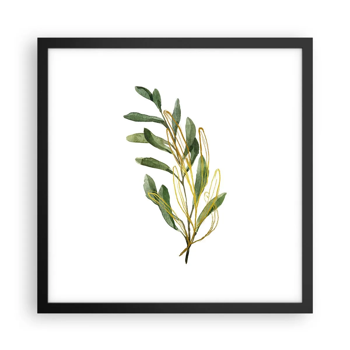 Poster in een zwarte lijst - Alles wat goed is - 40x40 cm