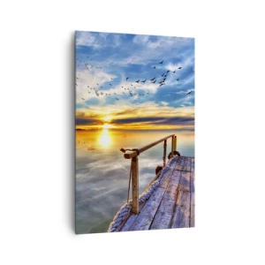 Schilderen op canvas - De wind gaat rusten - 80x120 cm