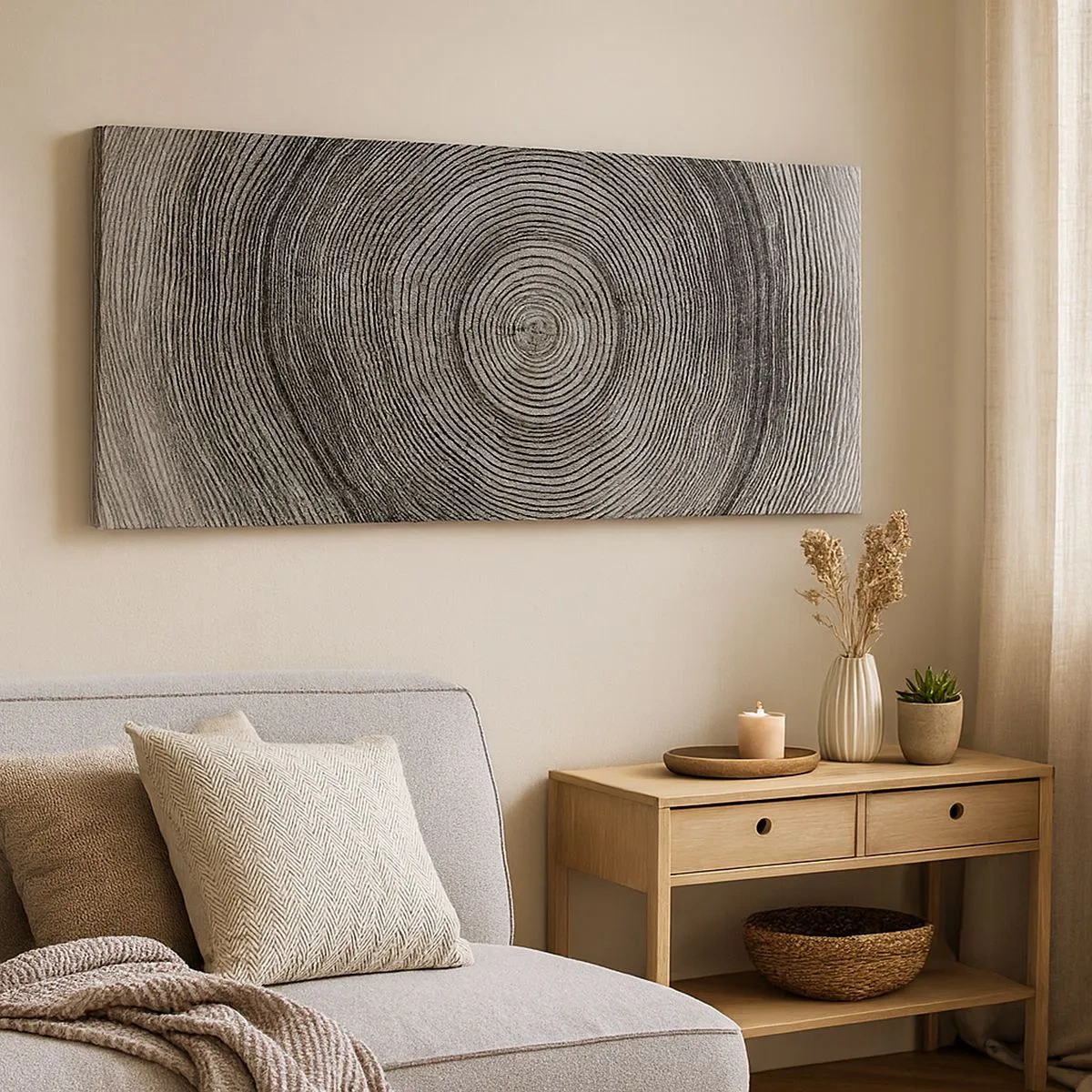 Schilderen op canvas - Teken van de tijden - 100x40 cm