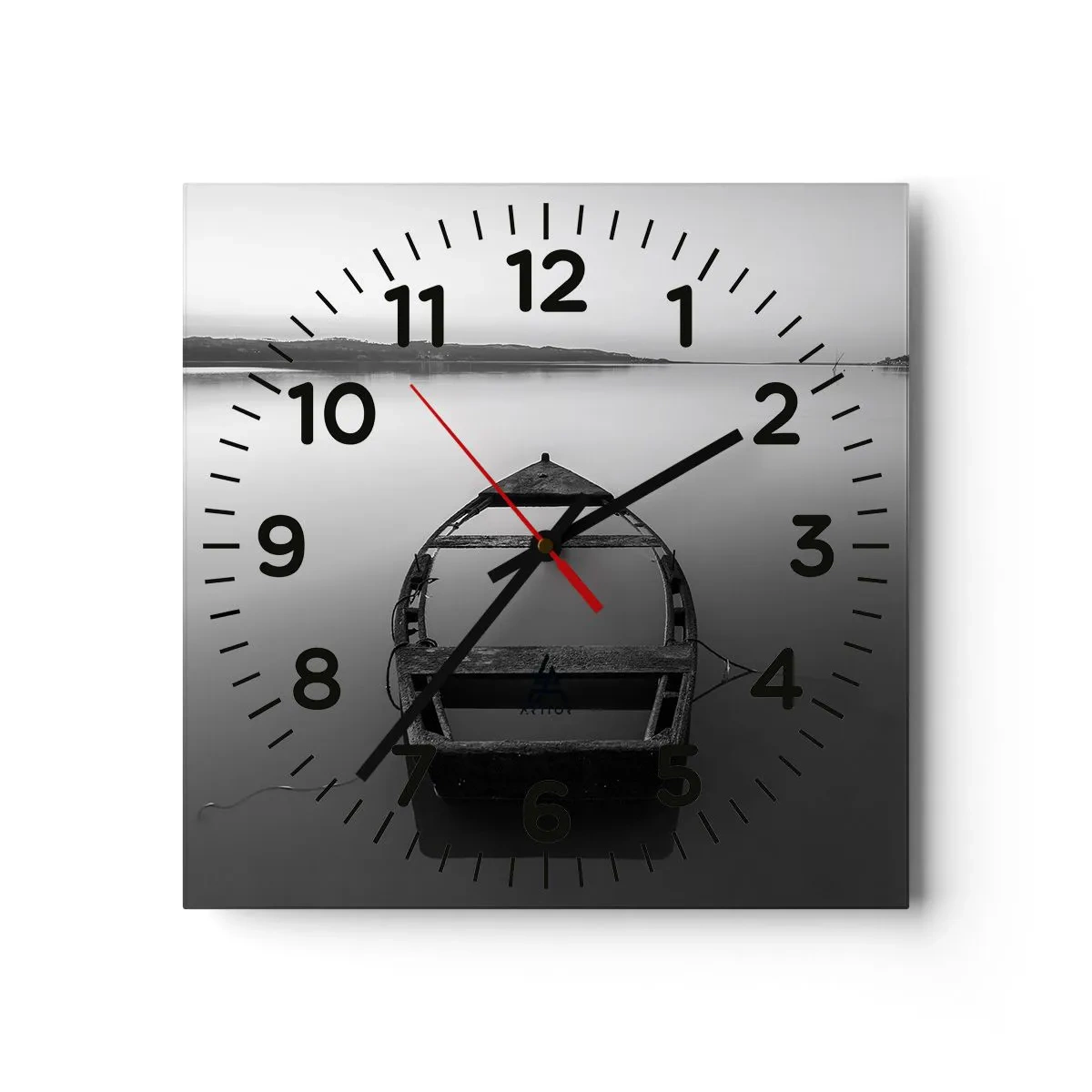 Wandklok - Klok - Verlangen en melancholie - 40x40 cm