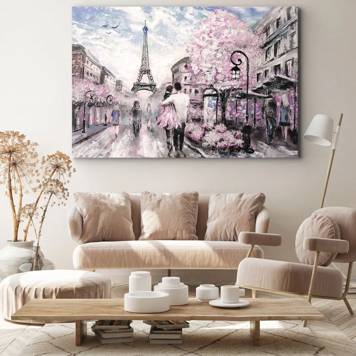 Schilderen op canvas - Hoe verliefd te worden is alleen in ... - 70x50 cm