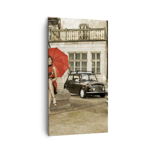 Schilderen op canvas - Een sentimentele mini-reis - 45x80 cm