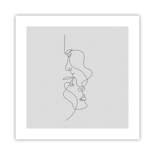 Poster - De hitte van bittere verlangens - 40x40 cm