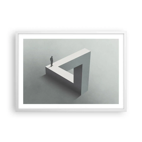 Poster in een witte lijst - Maar het is toch mogelijk - 70x50 cm