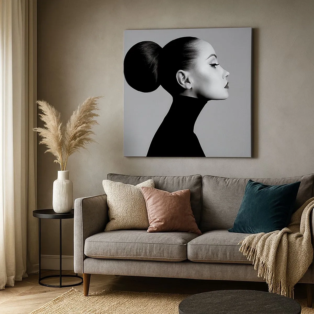 Schilderen op canvas - Moderne Nefertiti - 30x30 cm