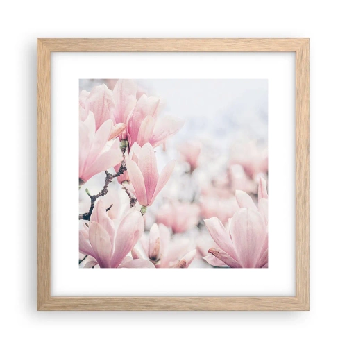 Een poster in een licht eiken lijst - Het ideaal van subtiliteit - 30x30 cm