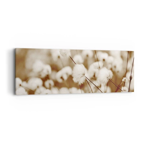 Schilderen op canvas - Pluizig korenveld - 90x30 cm