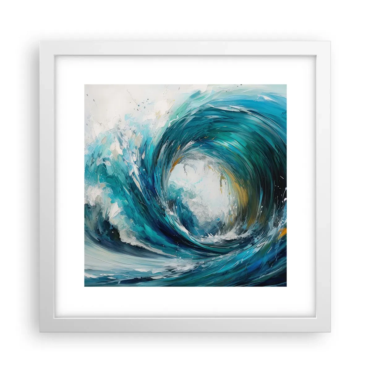 Poster in een witte lijst - Zeeportaal - 30x30 cm