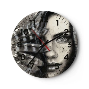 Wandklok - Klok - Wilde schoonheid - 30x30 cm