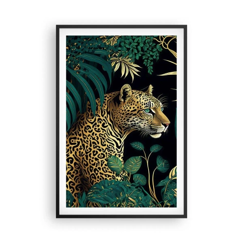 Poster in een zwarte lijst - Een gastheer in de jungle - 61x91 cm
