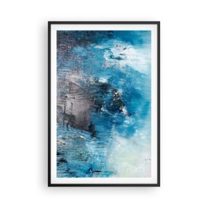 Poster in een zwarte lijst - Rhapsody in Blauw - 61x91 cm