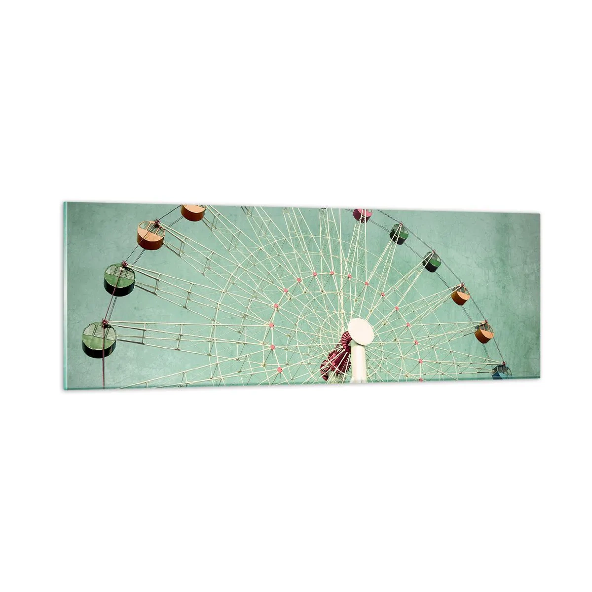 Schilderen op glas - Wij nodigen u uit om plezier te hebben - 90x30 cm