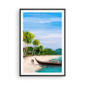 Poster in een zwarte lijst - Een exotische droom - 61x91 cm
