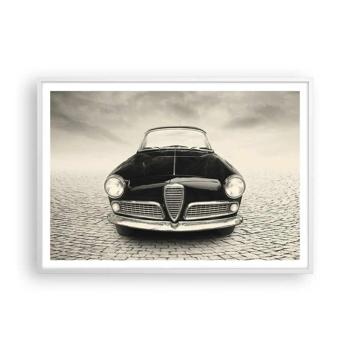 Poster in een witte lijst - Je moet gewoon van me houden - 100x70 cm