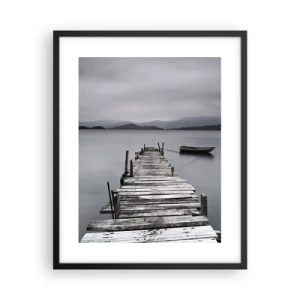 Poster in een zwarte lijst - Je kunt morgen gaan - 40x50 cm