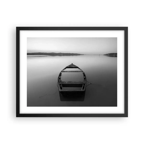 Poster in een zwarte lijst - Verlangen en melancholie - 50x40 cm